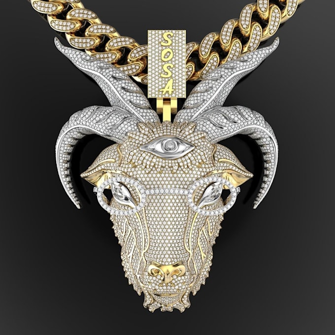 Gig Preview - Do 3d jewelry design and rendering for animation or 3d printing