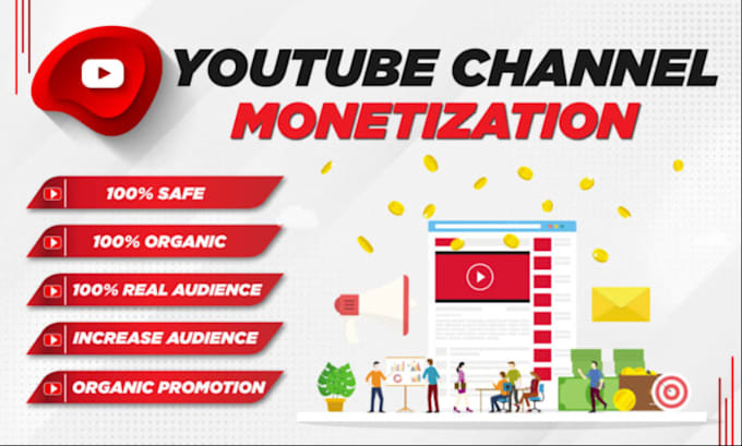 Gig Preview - Do organic youtube channel promotion for monetization