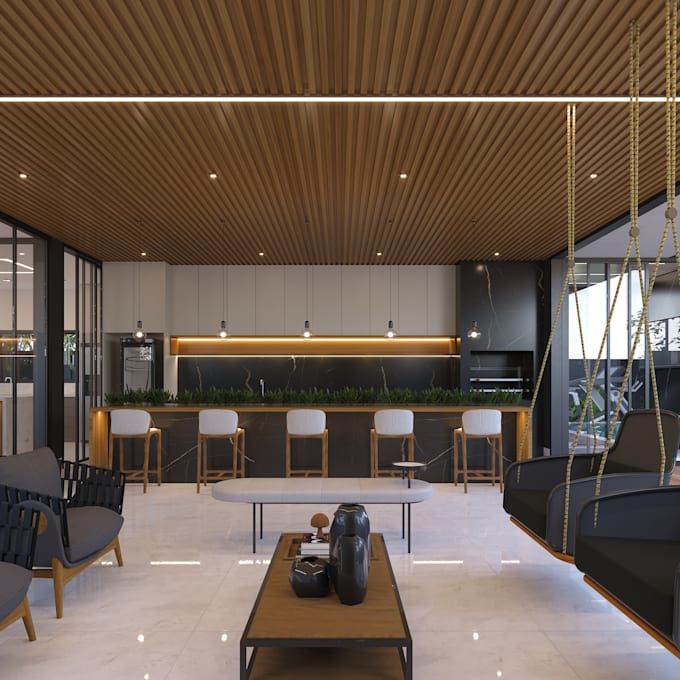 Gig Preview - Render the interior of your 3d architecture project