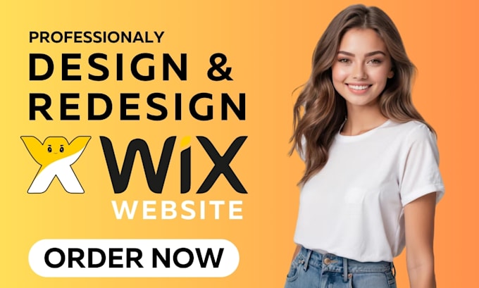 Gig Preview - Create wix website redesign, wix website design or redesign wix website