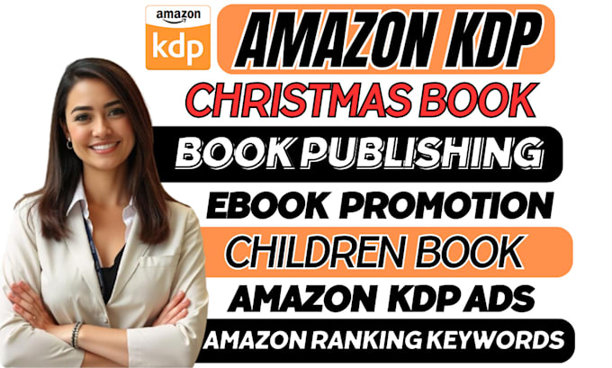 Gig Preview - Do amazon kdp book publishing, christmas christian book children ebook promotion