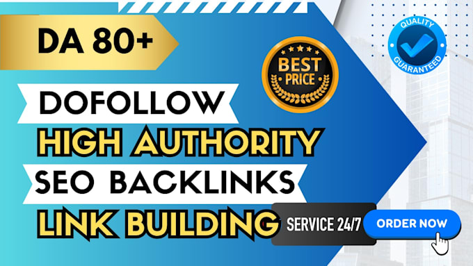 Gig Preview - Build dofollow white hat SEO backlinks high da contextual manual link building