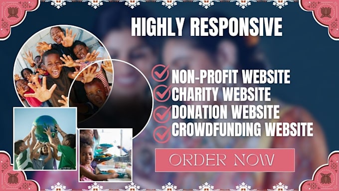 Gig Preview - Build your nonprofit, ngo, wordpress website for your charity, donation website