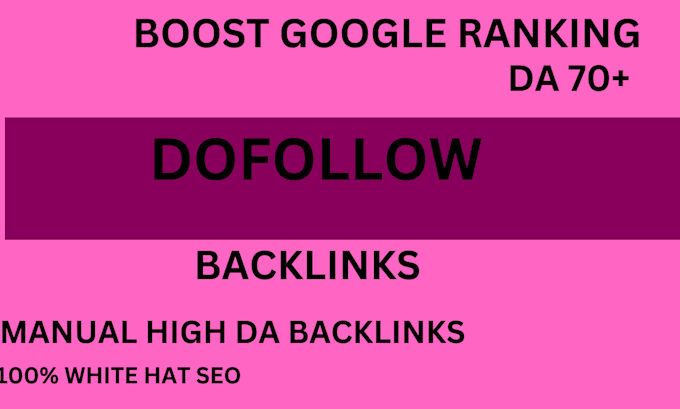 Gig Preview - Create30 high authority da 70 plus SEO backlinks