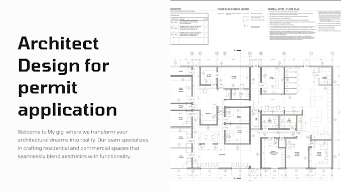 Gig Preview - Draw and stamp architecture and mep drawings for permit