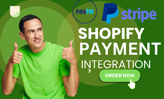 Gig Preview - Shopify payment gateway, payment gateway integration, paypal, stripe, applepay