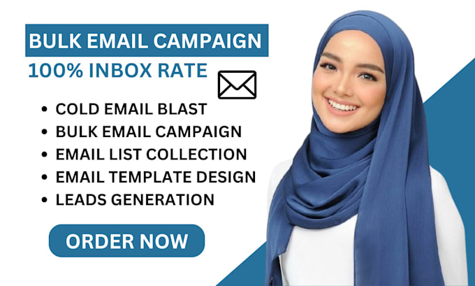 Gig Preview - Do bulk email blast email blast, send mass email, cold email outreach