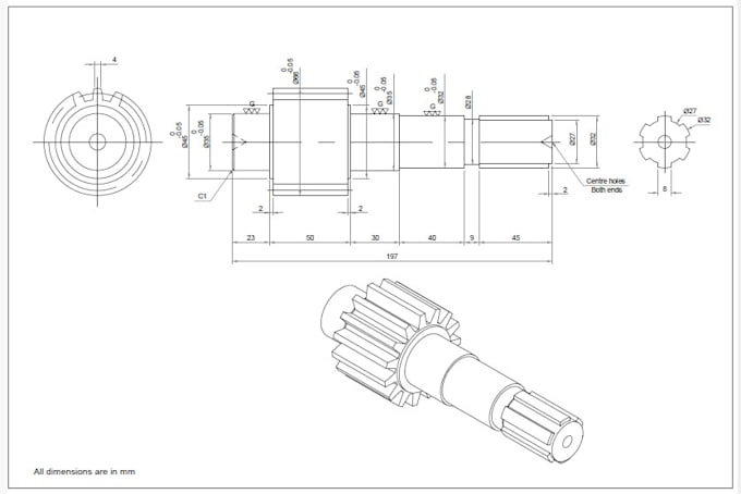 Gig Preview - Do manufacturing drawing for machine parts