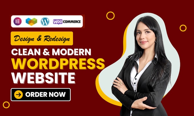 Gig Preview - Do clean and modern wordpress website design and development