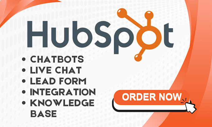 Gig Preview - Do hubspot booking chatbot live chat knowledge base facebook ads integration