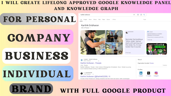 Bestseller - craft a verified and approved google knowledge panel for individual or company