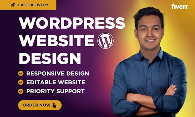 Gig Preview - Design a wordpress website or business website