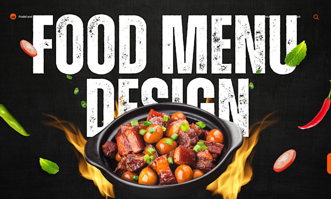 Bestseller - modern and professional restaurant menu design