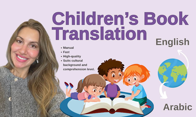 Gig Preview - Translate your childrens book to arabic and english