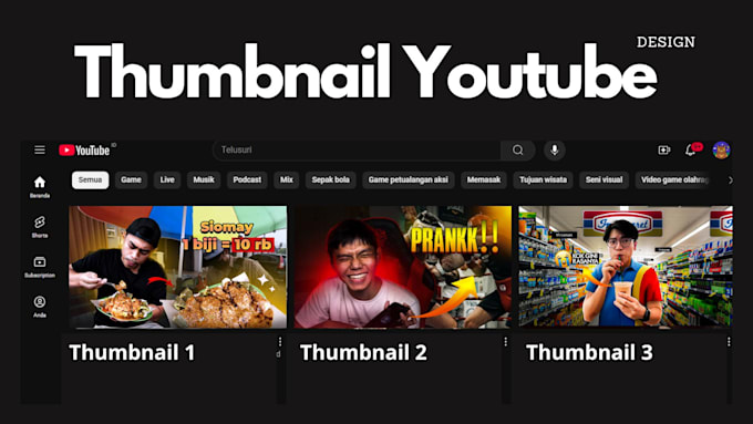 Gig Preview - Design youtube thumbnails that get millions of one clicks