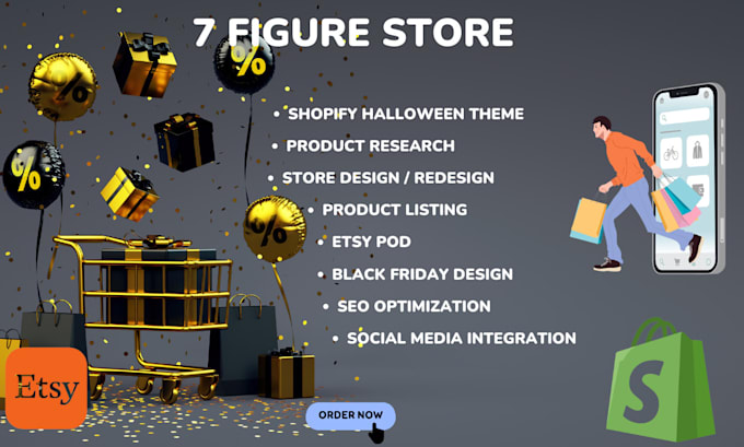 Gig Preview - Build adobe commerce store volusion prestashop gumroad shopify store shift4shop