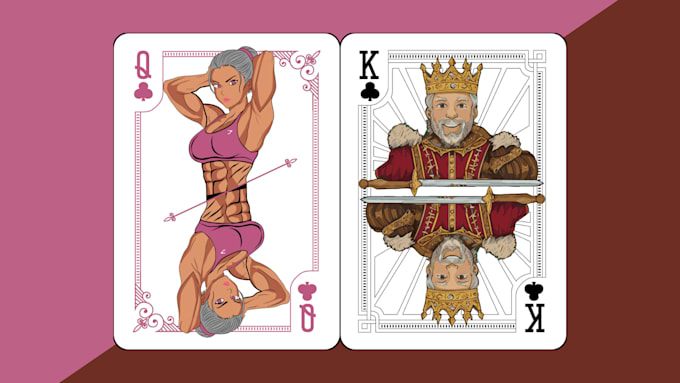 Gig Preview - Draw your portrait into playing cards style