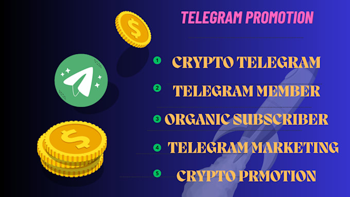 Gig Preview - Do crypto promotion, telegram promotion, telegram marketing, nft promtion