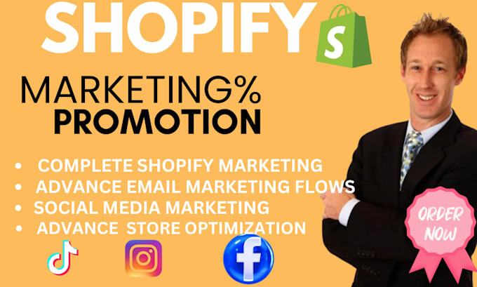 Gig Preview - Increase shopify sales , ecommerce marketing, shopify manager