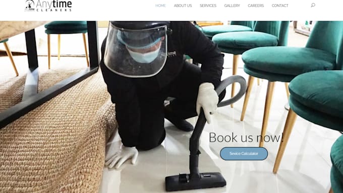 Gig Preview - Design cleaning service website, cleaning service, house cleaning, bookingkoala