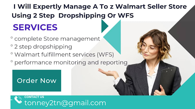 Gig Preview - Do 2 step walmart dropshipping full store automation