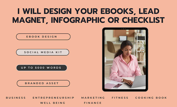 Bestseller - design your ebook, PDF, lead madget, infographic and checklist