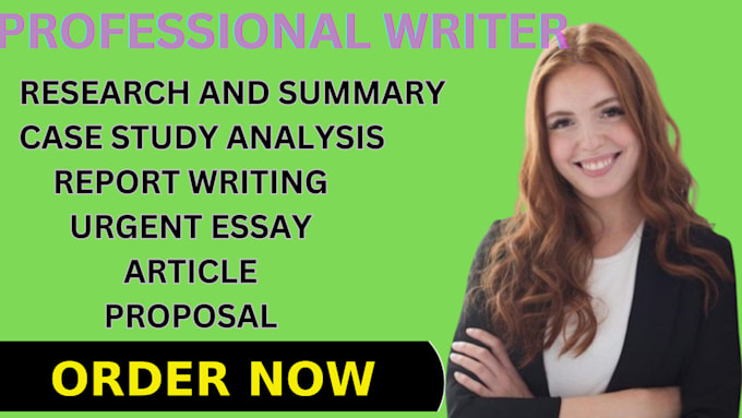 Bestseller - do research writing, essay writing, reports, article, research and summary