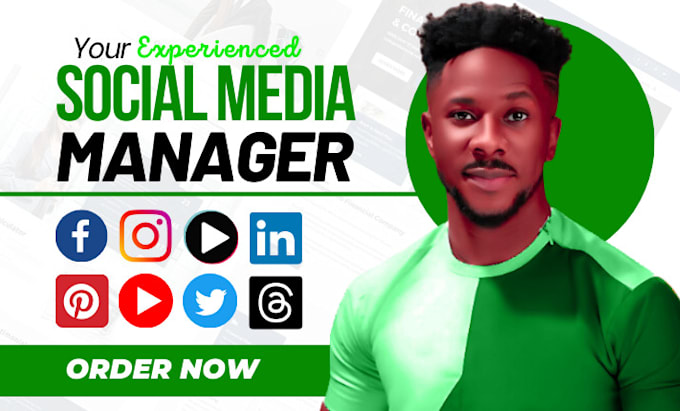 Gig Preview - Be your experienced monthly social media manager