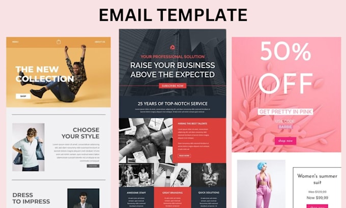 Gig Preview - Design creative responsive email template