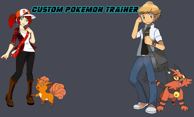 Gig Preview - Draw custom pokemon trainer sprite sheet fakemon sprites pixel art