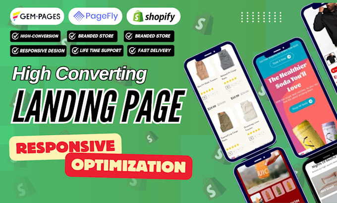 Bestseller - design high converting shopify landing page, product page