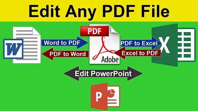 Gig Preview - Convert pdfs to word, excel, or powerpoint etc