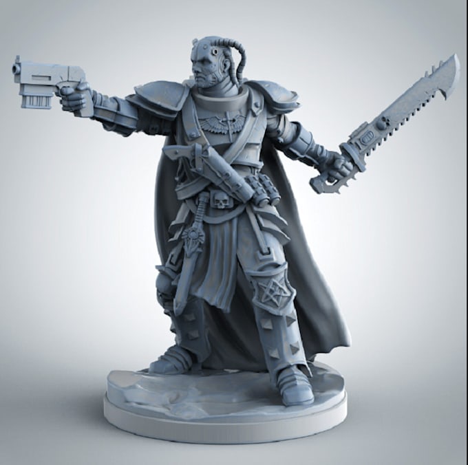 Gig Preview - Sculpture 3d figurine, 3d warhammer, tabletop, miniature, head bust, figure