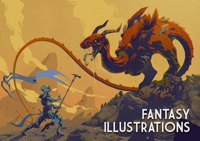 Gig Preview - Design enchanting fantasy illustrations for your games, books, and events