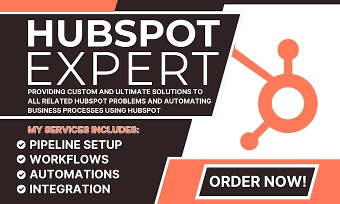 Gig Preview - Do contact management hubspot lead pipeline sales sms email automation workflow