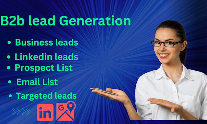 Gig Preview - Targeted b2b lead generation, linkedin leads