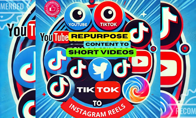 Gig Preview - Repurpose your content into short videos for youtube, tiktok, facebook, reels