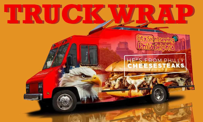 Gig Preview - Design food truck restaurant bakery, mexican logo, vehicle wrap, car wrap