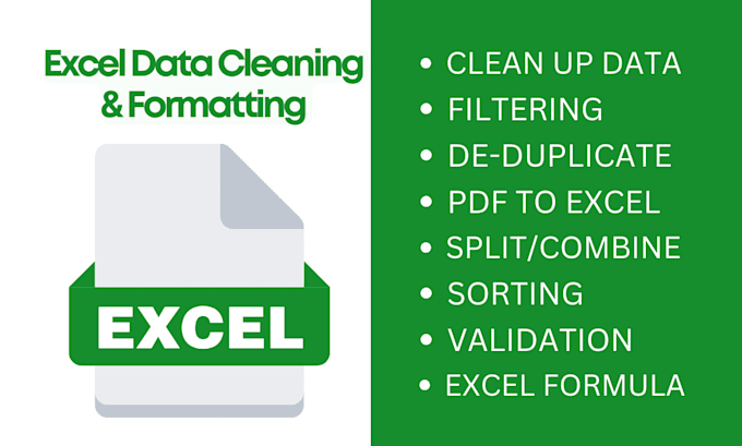 Gig Preview - Clean, organize, and merge your ms excel or CSV data