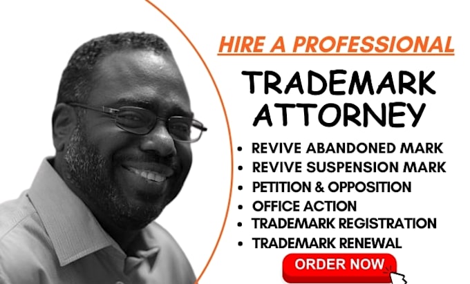 Gig Preview - Be your trademark registration, search, attorney, office action, uspto, amazon