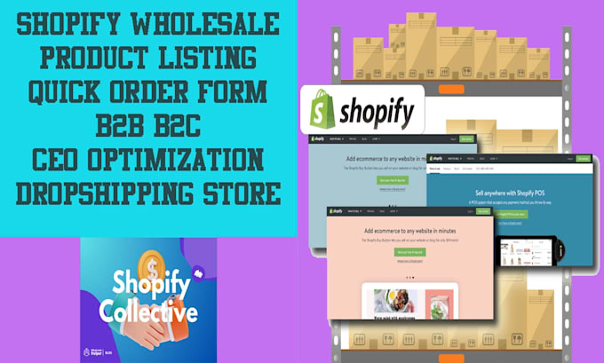 Gig Preview - Design and build your shopify wholesale store with subscriptions, shopify