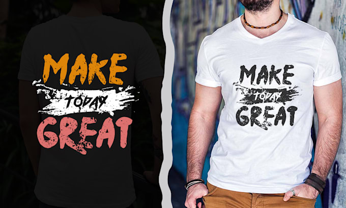 Gig Preview - Create custom typography and t shirt designs for your brand