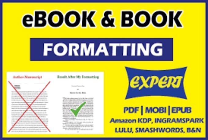 Gig Preview - Format and edit your ebook and articles for publication