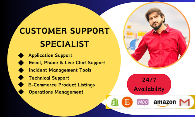 Gig Preview - Offer professional customer service, email, chat, and phone support 24 by 7