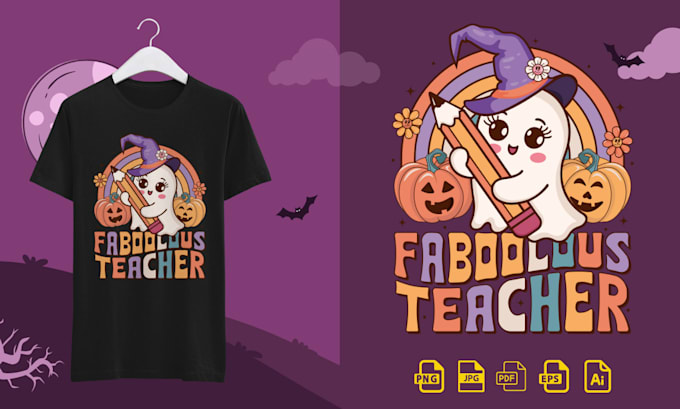 Gig Preview - Create halloween t shirt designs for etsy and pod