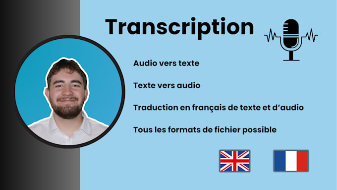 Gig Preview - Transcribe your audio with a perfect french