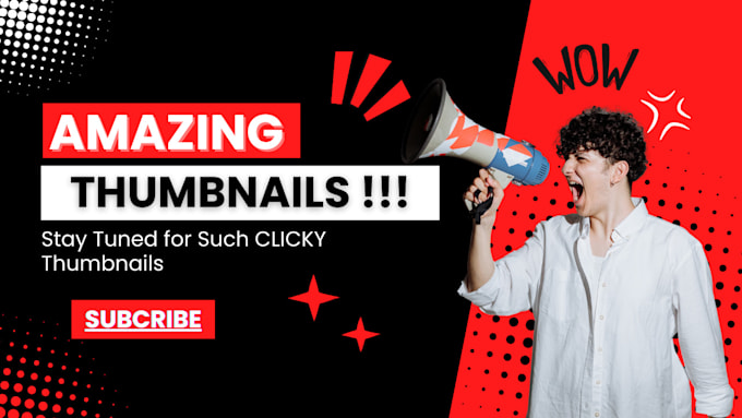 Bestseller - design catchy and attractive youtube thumbnails in 4 hrs