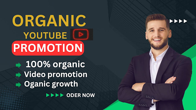 Gig Preview - Do youtube video promotion organically and growth your channel