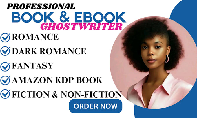 Gig Preview - Romance ghostwriter self help ebook writer christian ebook  non fiction KDP