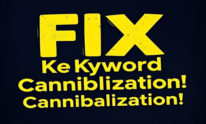 Gig Preview - Fix keyword cannibalization to boost your website ranking